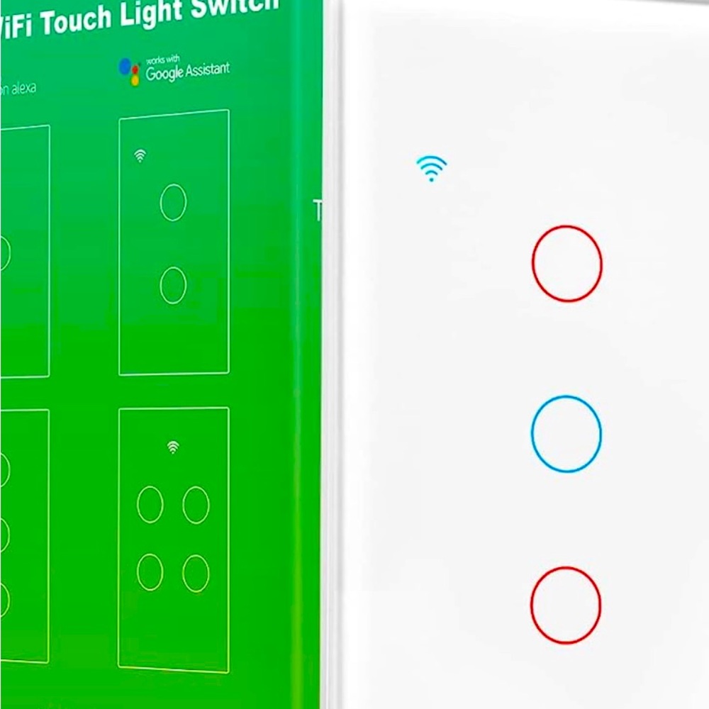 3 way Touch switch interructor de luz táctil de pared